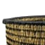 Gone Rural Large Lindi Storage Basket - Smoke & Black detail