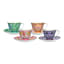 Maxwell & Williams Estelle Michaelides Mystique Tall Cups & Saucers, Set of 8 angle