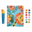Lets Paint Spaghetti Party Paint by Numbers on Stretched Canvas angle with painted canvas 