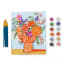 Lets Paint Bright Wildflower Bouquet Paint by Numbers on Stretched Canvas angle with painted canvas
