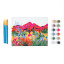 Lets Paint Bright Desert Paint by Numbers on Stretched Canvas angle with painted canvas