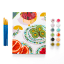 Lets Paint Fruits Paint by Numbers on Stretched Canvas angle with painted canvas