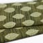 Thread Office Green Block Print Cotton Throw, 180cm x 200cm close up
