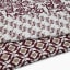 Thread Office Cinnamon Block Print Cotton Throw, 180cm x 200cm close up