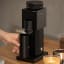 Timemore Bricks 01s Electric Coffee Grinder with a cup of coffee