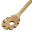 KitchenAid Birchwood Pasta Server & Fork detail