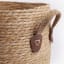 Thread Office Grass Woven Baskets with Handles, Set of 3