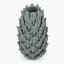Thread Office Sea Foam Inclay Leaves Ceramic Vessel