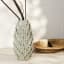 Thread Office Sea Foam Inclay Leaves Ceramic Vessel