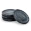 Humble & Mash Grey Marble Coasters, Set of 4