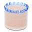 Thread Office Scalloped Edge Two Tone Glass Votive Candle Holder - Blush