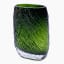 Thread Office Green Ripple Oblong Glass Vase