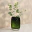 Thread Office Green Ripple Oblong Glass Vase