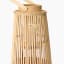 Thread Office Natural Bamboo Woven Lantern, 35cm close up