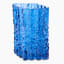 Thread Office Blue Ripple Glass Vase side view