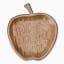 Thread Office Wooden Apple Decorative Bowl top view