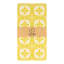 Tavola Floral Tile Paper Table Runners, Pack of 4 - Mustard