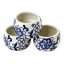 Nicolson Russell Blue Ceramic Napkin Rings, Set of 4