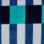 Linen House Square Beach Towel - Blue detail