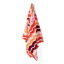Linen House Chevron Beach Towel - Coral angle