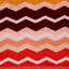Linen House Chevron Beach Towel - Coral detail