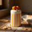 Nicolson Russell Orange Citrus Canister on the kitchen table
