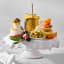 Le Creuset Iris Cake Stand, 28cm - White with different cheese