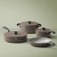 Wolstead Pebble Mineral Ceramic Non-Stick Cookware, Set of 4