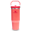 Stanley The IceFlow Flip Straw 2.0 Vacuum-Insulated Tumbler, 890ml - Hot Coral