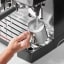 Cuisinart Grind Tamp & Brew Espresso Bar Machine close up of milk frothing