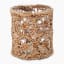 Thread Office Rattan & Glass Medallion Votive Candle Holder side view