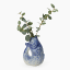 Thread Office Ceramic Blue Fish Bud Vase, 21.5cm