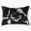 Thread Office Black Shadow Leaf Applique Scatter Cushion With Feather Blend Inner, 40cm x 60cm