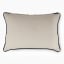 Thread Office Black Shadow Leaf Applique Scatter Cushion With Feather Blend Inner, 40cm x 60cm