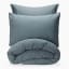 Pack Shot image of Thread Office Smoke Blue Washed Cotton Duvet Cover Set