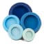 Food Huggers Silicone Airtight Food Covers, Set of 5 - Ice Blue