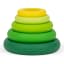 Food Huggers Silicone Airtight Food Covers, Set of 5 -  Fresh Greens stacked