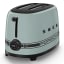 Smeg Porsche x Smeg Retro Style 2-Slice Toaster, 950W - Sage Green
