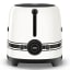 Smeg Porsche x Smeg Retro Style 2-Slice Toaster, 950W - Carrara White front view