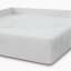 Thread Office Blended White Marble Square Tray