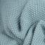 Thread Office Smoke Blue Knitted Cotton Throw, 180cm x 200cm