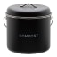 MicroGarden Kitchen Compost Recycling Bin, 6L - Liquorice