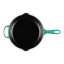 Le Creuset Riviera Signature Round Cast Iron Skillet, 26cm top view
