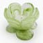 Thread Office Glass Flower Candle Holder - Green