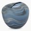 Thread Office Blue Wave Glass Vase