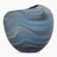 Thread Office Blue Wave Glass Vase