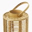 Thread Office Bamboo Webbing Pillar Candle Holder with Glass