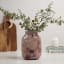 Thread Office Pink Marbled Glass Vase