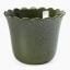 Thread Office Green Scallop Edge Ceramic Planter