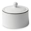 Jenna Clifford Premium Porcelain Sugar Pot with Black Line
